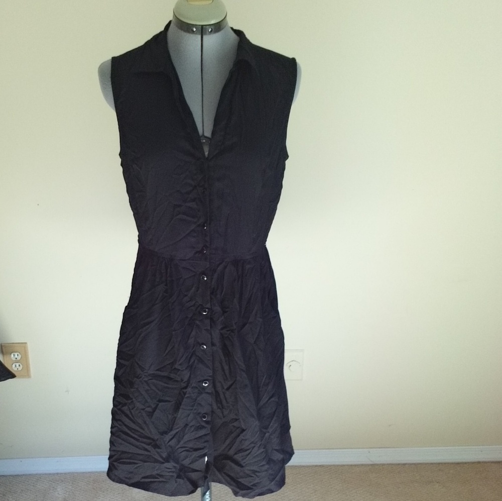 Front Button Casual Dress